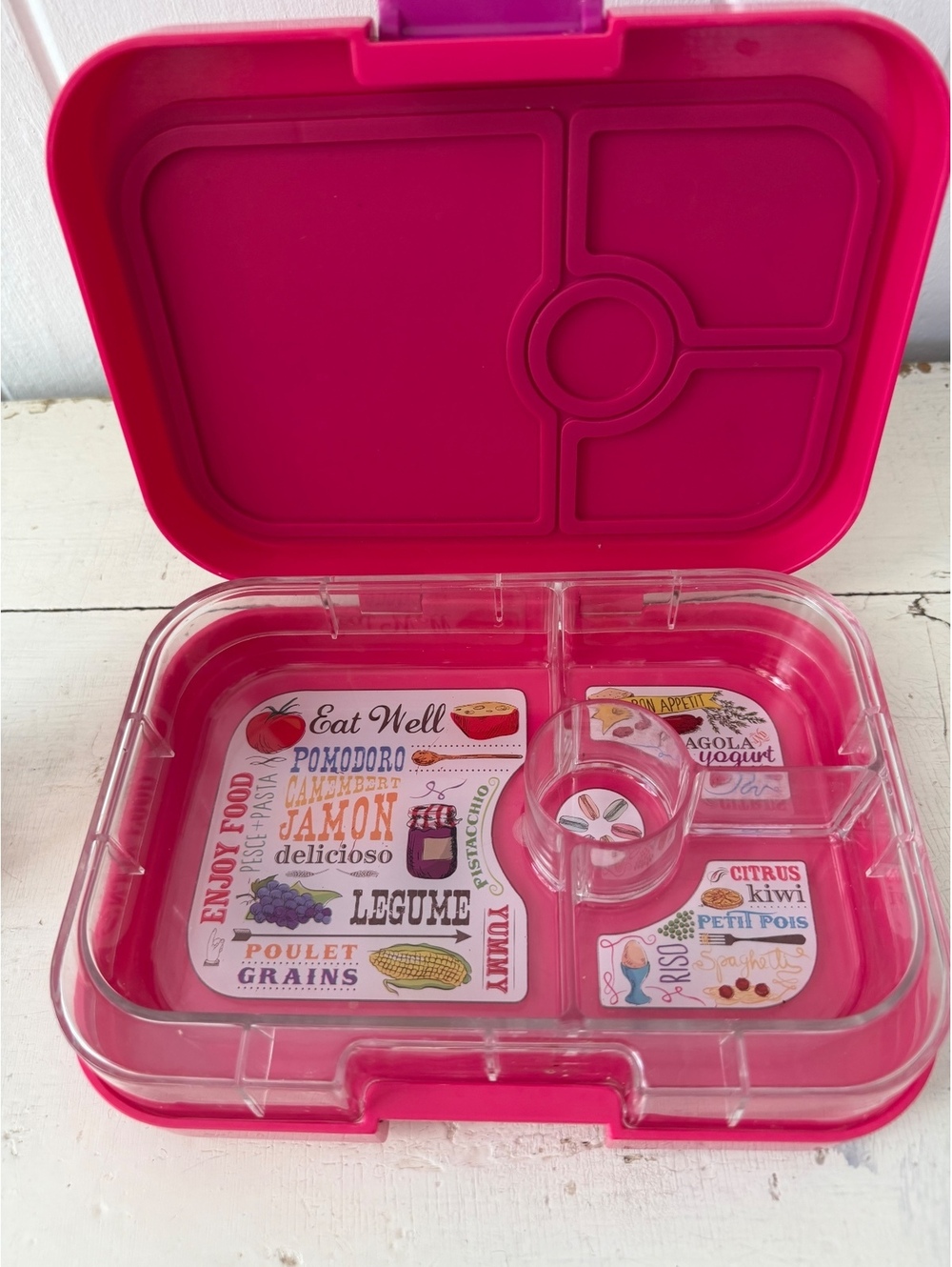 Yumbox Pink Leakproof Bento Lunch Box with Removable Divided Tray